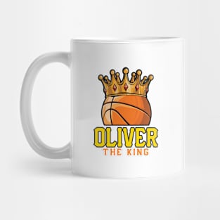 Oliver The King Basketball Custom Player Your Name Mug